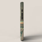 Hoshi Onsen Hot Spa - Vintage Japanese Woodblock Print Art By Hasui Kawase iPhone Case Gallery Image 2