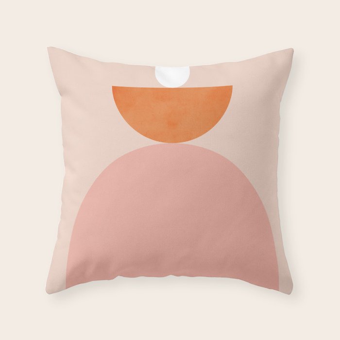 Abstraction_Balance_Minimalism_003 Throw Pillow Gallery Image 1