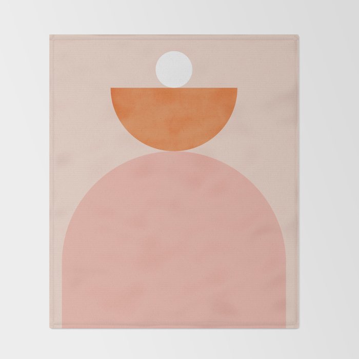 Abstraction_Balance_Minimalism_003 Throw Blanket Gallery Image 2