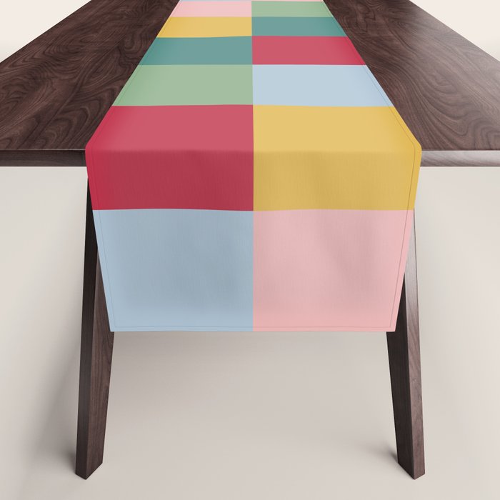 Bold Colorful Checks Pattern - Large XXII Table Runner Gallery Image 1