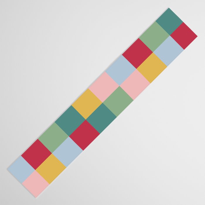 Bold Colorful Checks Pattern - Large XXII Table Runner Gallery Image 3
