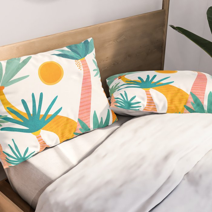 Jungle Adventure / Whimsical Tropics Series Pillow Sham Gallery Image 2