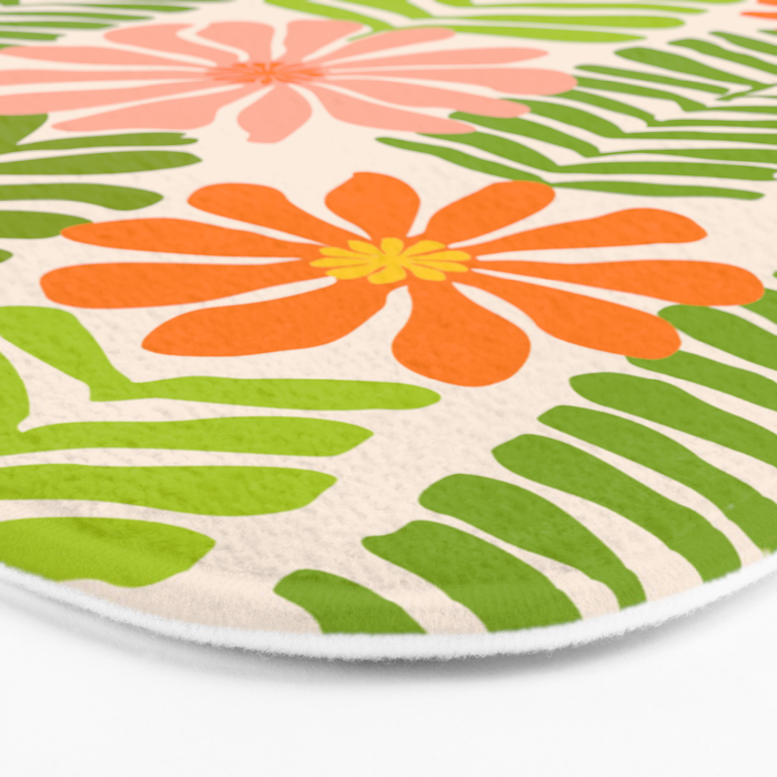 Minimalist Floral Art  Bath Mat Gallery Image 3