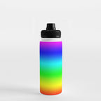 Modern Bright Rainbow Colors Ombre Water Bottle Gallery Image 3