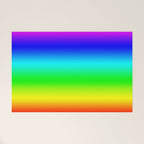 Modern Bright Rainbow Colors Ombre Welcome Mat Gallery Image 1