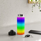 Modern Bright Rainbow Colors Ombre Water Bottle Gallery Image 4