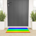 Modern Bright Rainbow Colors Ombre Welcome Mat Gallery Image 3