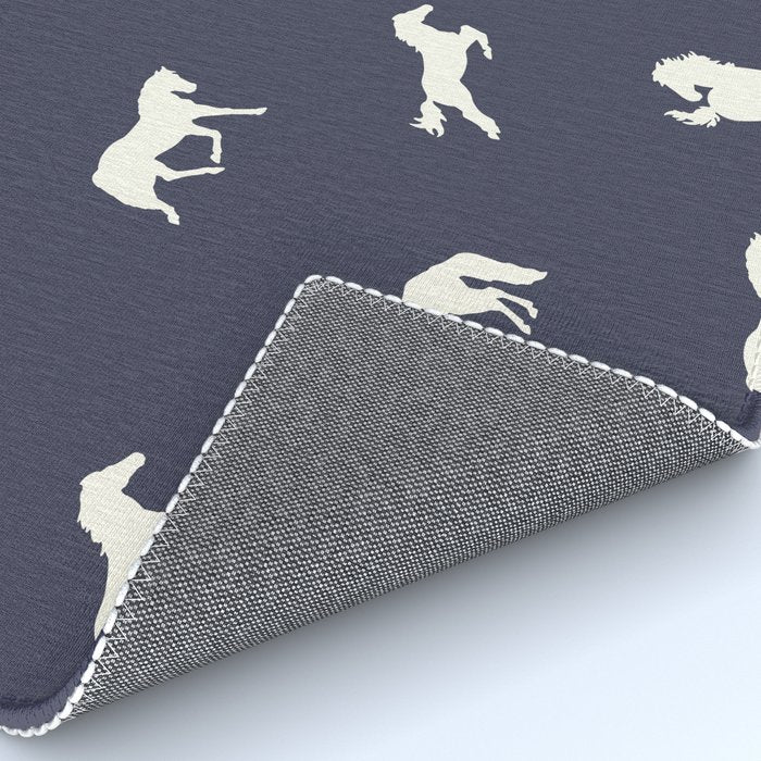Horse Print (Navy Slate) Rug Gallery Image 4