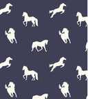 Horse Print (Navy Slate) Coffee Mug Gallery Image 2
