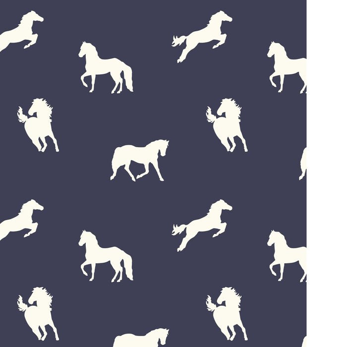 Horse Print (Navy Slate) Coffee Mug Gallery Image 2