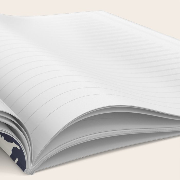 Horse Print (Navy Slate) Notebook Gallery Image 2
