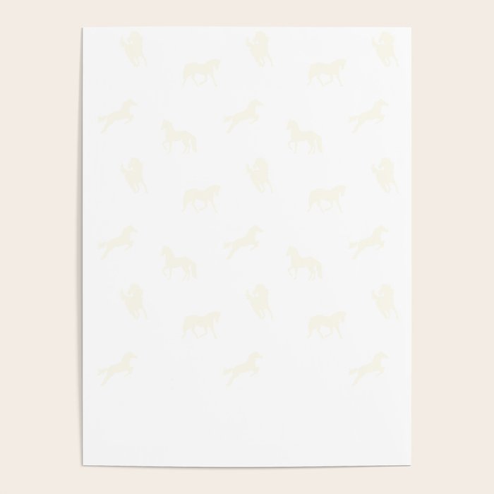 Horse Print (Navy Slate) Poster Gallery Image 4
