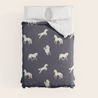 Horse Print (Navy Slate) Comforter Gallery Image 8