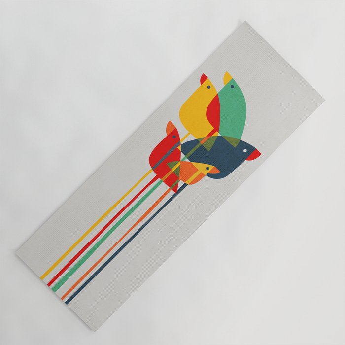 Little birds Yoga Mat Gallery Image 1