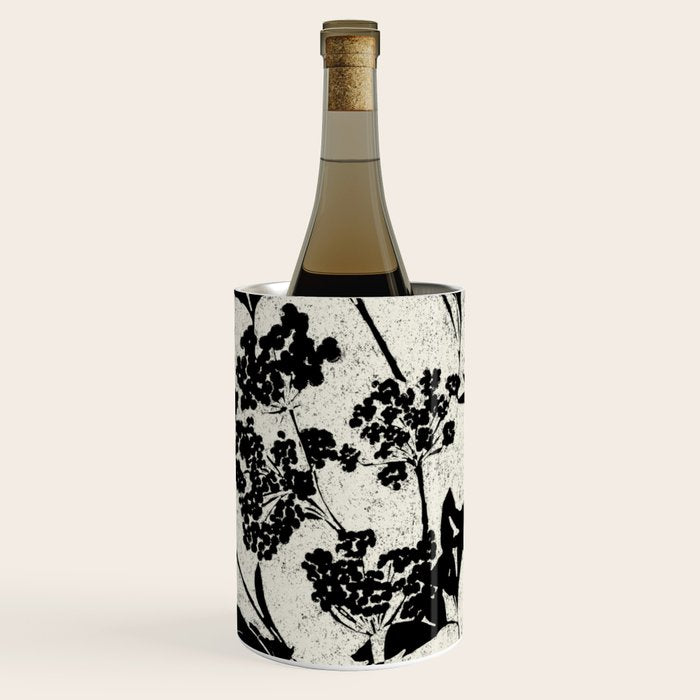 Black & White Vintage Florals Wine Chiller Gallery Image 1