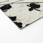 Black & White Vintage Florals Welcome Mat Gallery Image 2