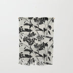 Black & White Vintage Florals Wall Hanging Gallery Image 1