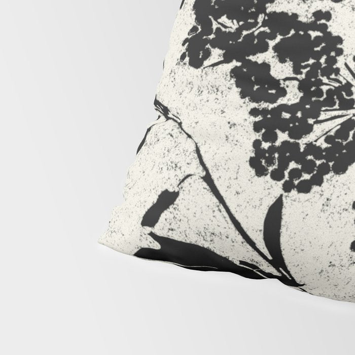 Black & White Vintage Florals Pillow Sham Gallery Image 4