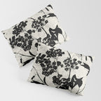 Black & White Vintage Florals Pillow Sham Gallery Image 3