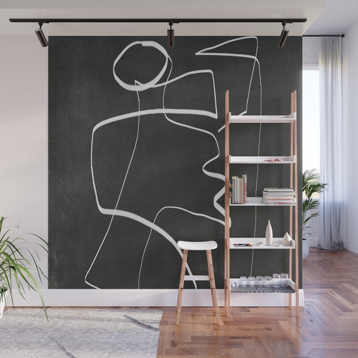 Abstract line art 6/2 Wall Mural Gallery Image 1