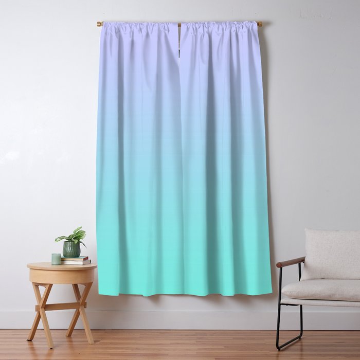 Light Purple Turquoise Gradient Window Curtain Gallery Image 5