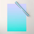 Light Purple Turquoise Gradient Wrapping Paper Gallery Image 1