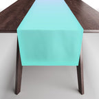 Light Purple Turquoise Gradient Table Runner Gallery Image 1