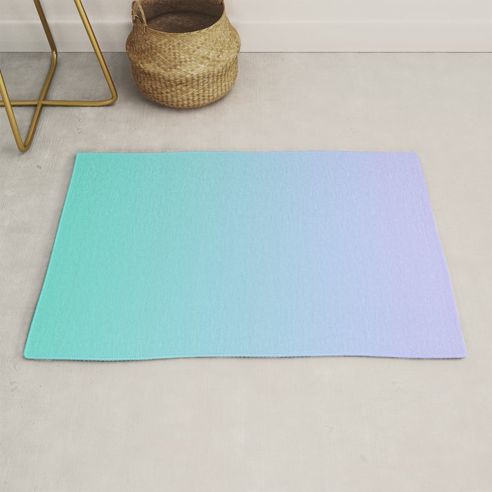 Light Purple Turquoise Gradient Rug Gallery Image 1