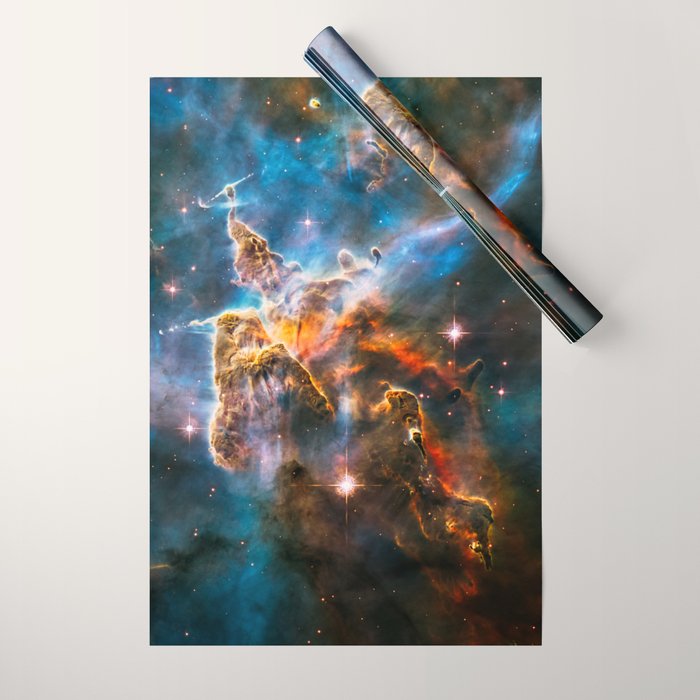 Carina Nebula, Galaxy Background, Universe Large Print, Space Wall Art Decor, Deep Space Poster Wrapping Paper Gallery Image 1
