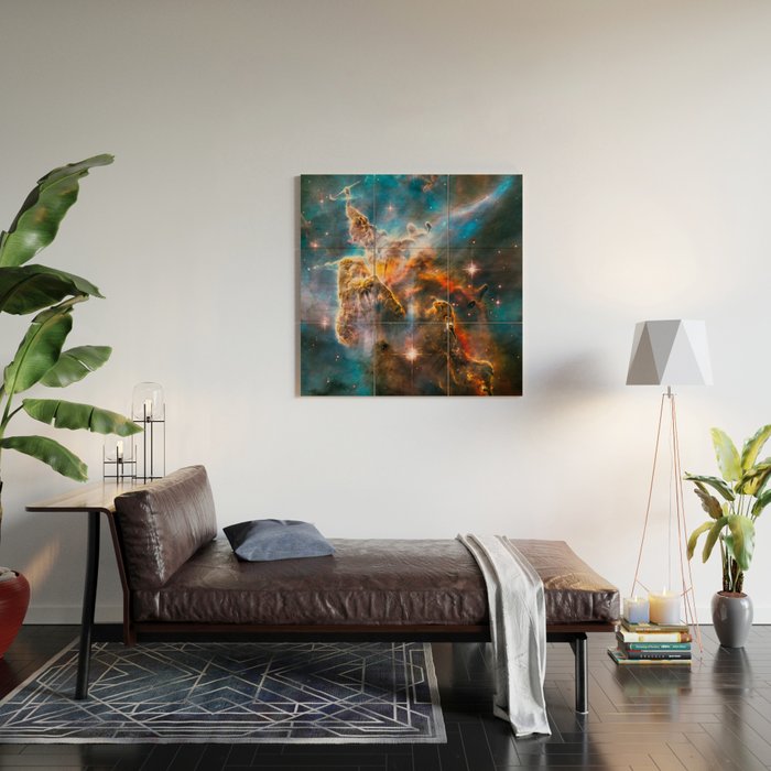 Carina Nebula, Galaxy Background, Universe Large Print, Space Wall Art Decor, Deep Space Poster Wood Wall Art Gallery Image 2