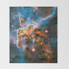 Carina Nebula, Galaxy Background, Universe Large Print, Space Wall Art Decor, Deep Space Poster Throw Blanket Gallery Image 2