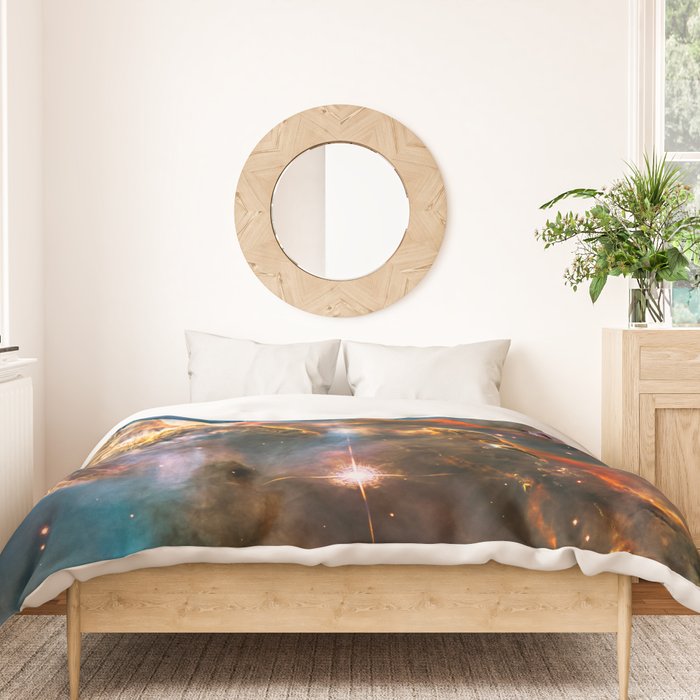 Carina Nebula, Galaxy Background, Universe Large Print, Space Wall Art Decor, Deep Space Poster Duvet Cover Gallery Image 3