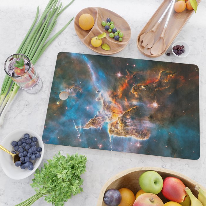 Carina Nebula, Galaxy Background, Universe Large Print, Space Wall Art Decor, Deep Space Poster Cutting Board Gallery Image 2