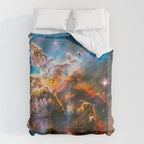 Carina Nebula, Galaxy Background, Universe Large Print, Space Wall Art Decor, Deep Space Poster Duvet Cover Gallery Image 6