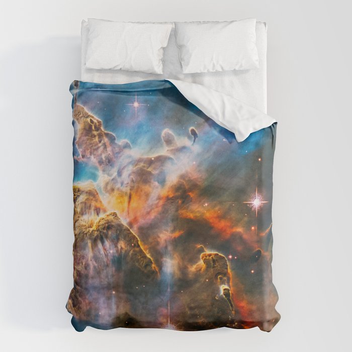 Carina Nebula, Galaxy Background, Universe Large Print, Space Wall Art Decor, Deep Space Poster Duvet Cover Gallery Image 6