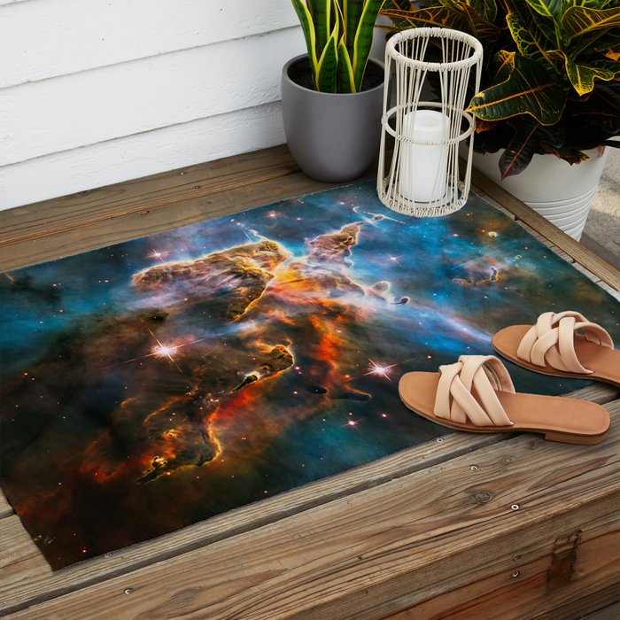 Carina Nebula, Galaxy Background, Universe Large Print, Space Wall Art Decor, Deep Space Poster Outdoor Rug Gallery Image 2