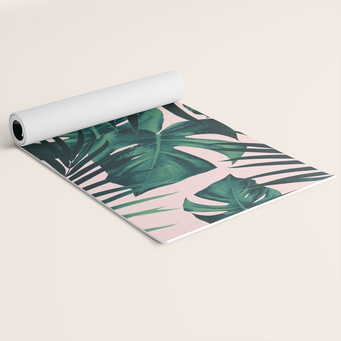 Tropical Jungle Leaves Pattern #5 #tropical #decor #art #society6 Yoga Mat Gallery Image 2