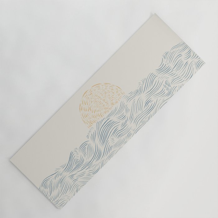 Line Abstraction landscape 001  Yoga Mat Gallery Image 1