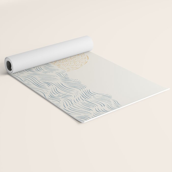 Line Abstraction landscape 001  Yoga Mat Gallery Image 2