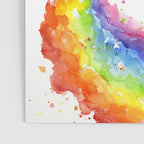 Baby Elephant Spraying Rainbow Poster Gallery Image 3