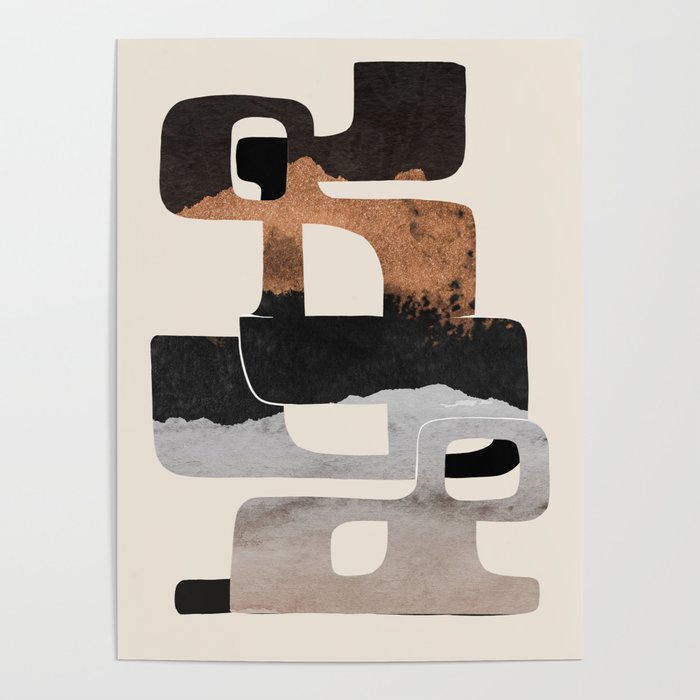 Modern Abstract Shapes 105 Poster Gallery Image 4
