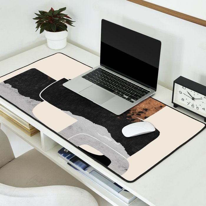 Modern Abstract Shapes 105 Desk Mat Gallery Image 2