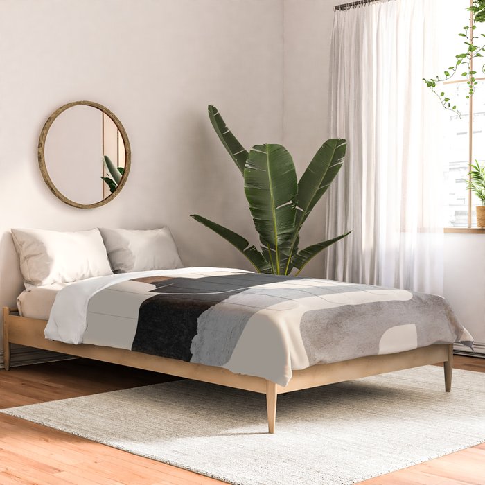 Modern Abstract Shapes 105 Comforter Gallery Image 2