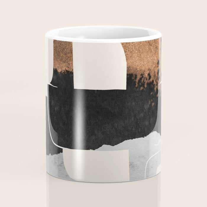 Modern Abstract Shapes 105 Coffee Mug Gallery Image 4