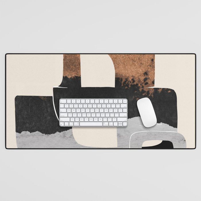 Modern Abstract Shapes 105 Desk Mat Gallery Image 1