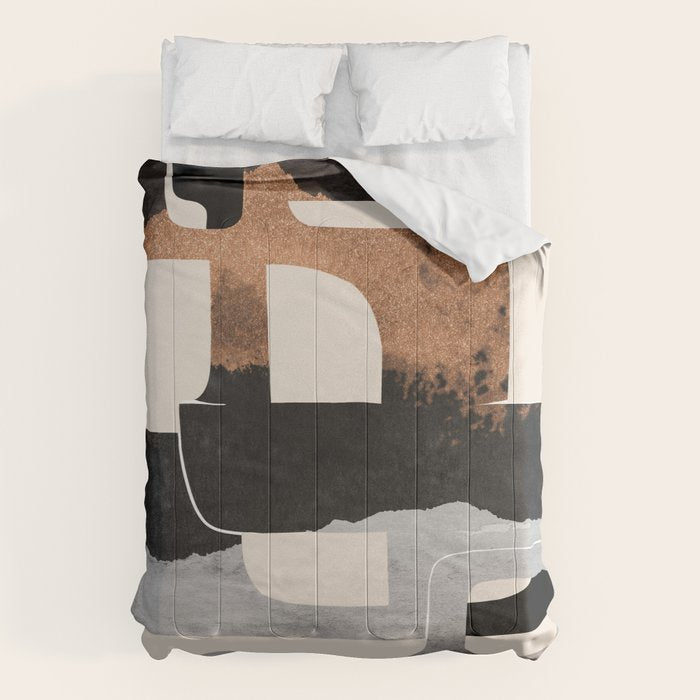 Modern Abstract Shapes 105 Comforter Gallery Image 6