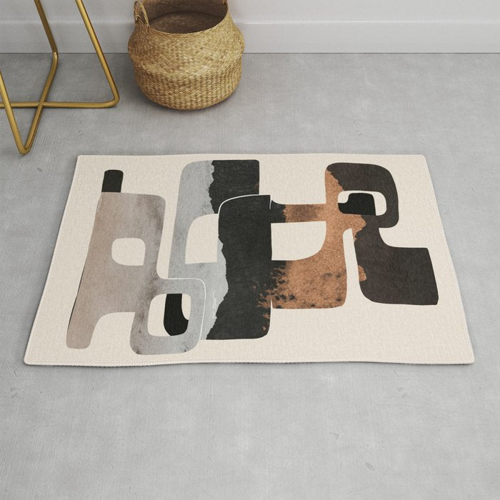 Modern Abstract Shapes 105 Rug Gallery Image 1