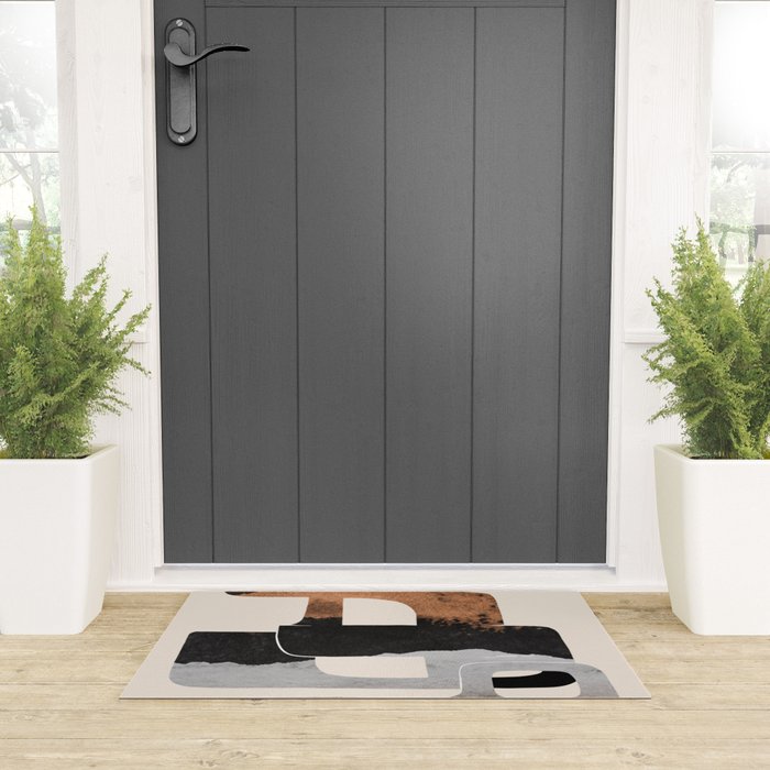 Modern Abstract Shapes 105 Welcome Mat Gallery Image 3