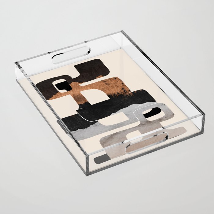 Modern Abstract Shapes 105 Acrylic Tray Gallery Image 1