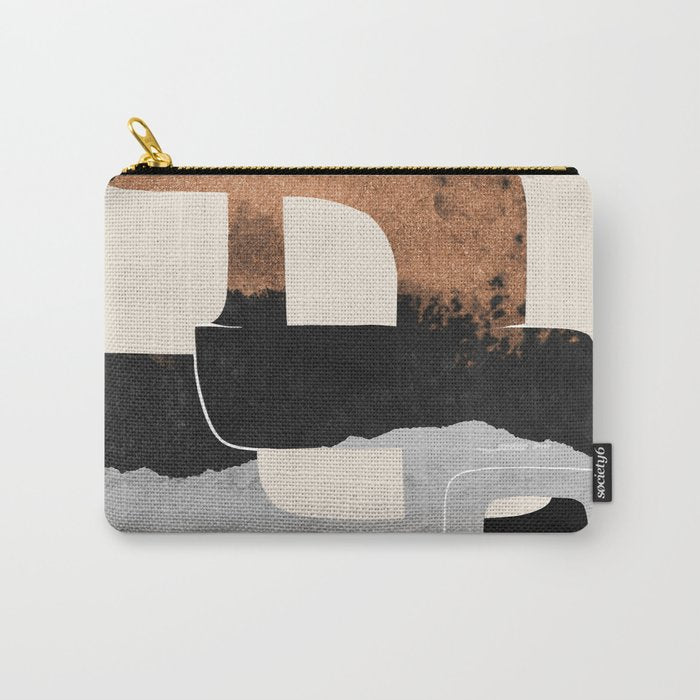 Modern Abstract Shapes 105 Carry All Pouch Gallery Image 1